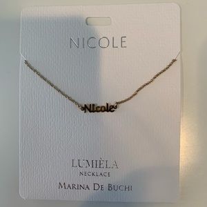 NEW Nicole Gold Lumiela Necklace; Original Package